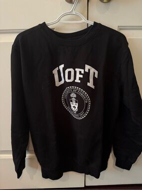 Black UofT Crewneck Sweatshirt - Classic University Logo
